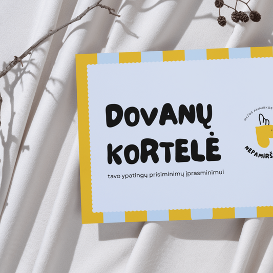 prisiminimu dovanu kortele